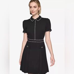 KARL LAGERFELD PARIS
Women's Pleated-Skirt Dress